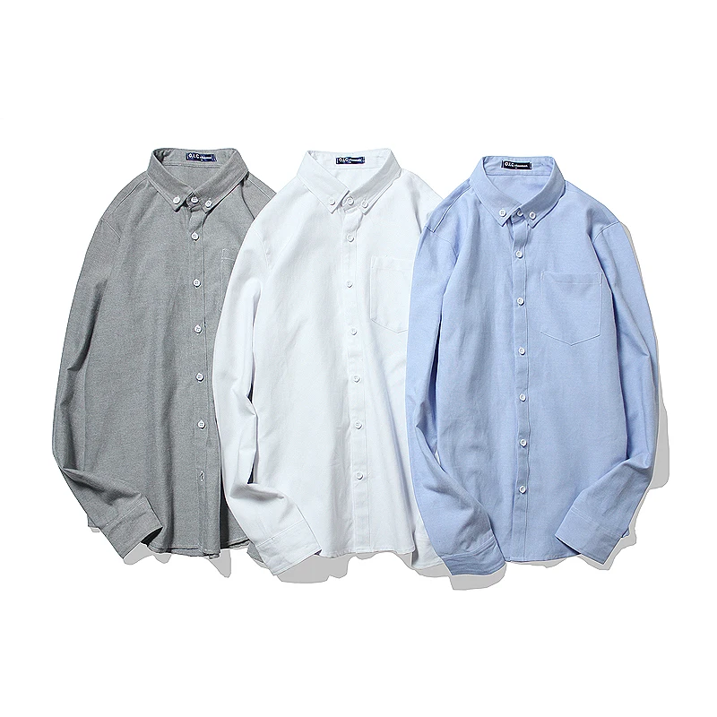 Повседневные рубашки для мужчин модные отдыха в литературном стиле однотонные