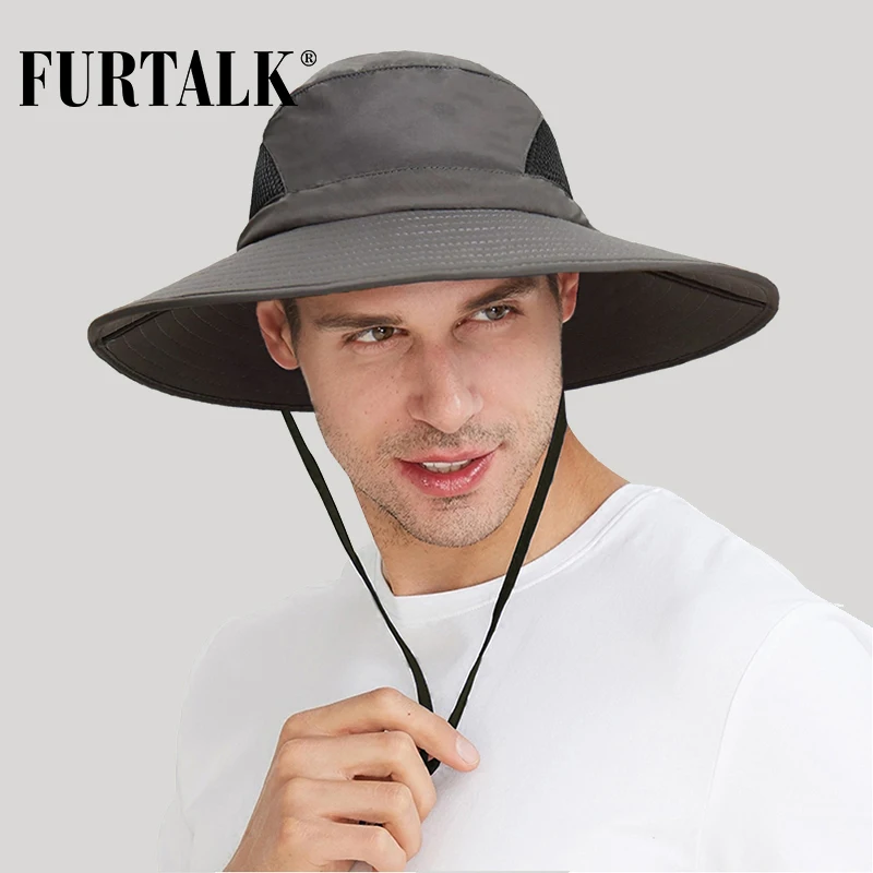 FURTALK Safari шляпы от солнца для мужчин и женщин Boonie с широкими полями ведро