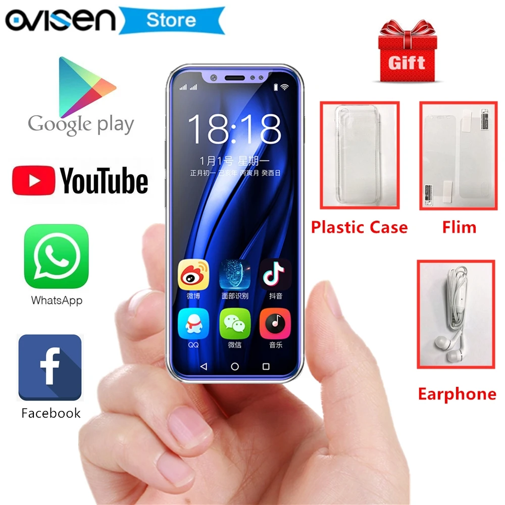 Карманный мини смартфон на Android Anica i9s MTK6580 16 ГБ GPS WiFi Face ID Google play супер маленькие