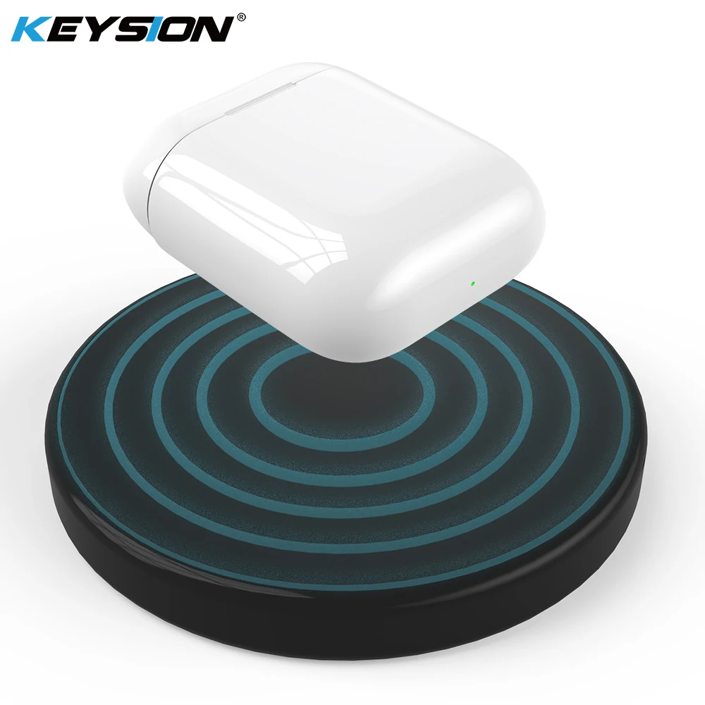 KEYSION QI беспроводной зарядный чехол для наушников AirPods роскошный Поликарбонат
