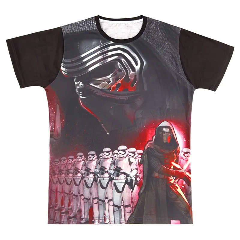 Мужчины звездные войны 3D Футболка Дарт Вейдер Kylo Ren Top | Мужская одежда
