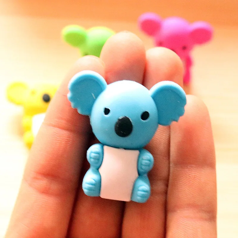 2 шт. милый мультфильм коала моделирование ластик резиновый Kawaii студентов