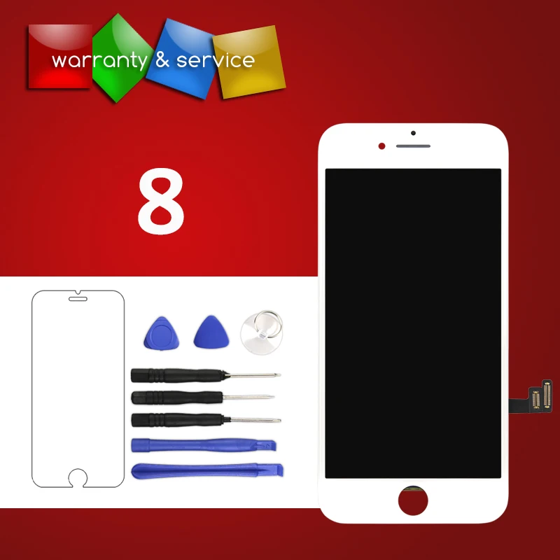 1 шт. 100% тест на качество AAA для iPhone 8 ЖК-дисплей мобильного телефона часть