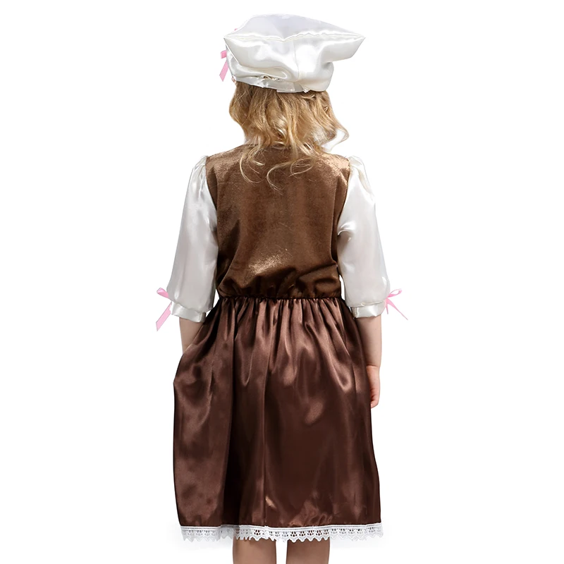 Детский маскарадный костюм с шарфиком для девочек Костюм Золушки удобный