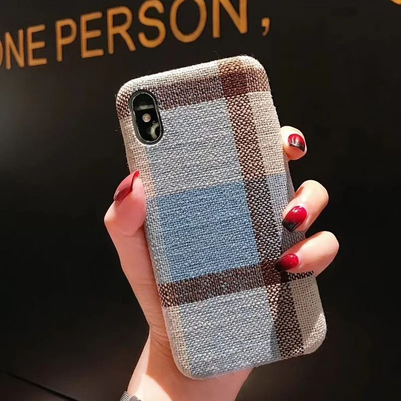 4 Мягкий чехол из ТПУ с тканевой текстурой для iphone 7, чехол, ультра-тонкий силиконовый чехол для телефона s, для iphone 6, 6 S, 7, 8 Plus, X, Xs, Max, чехол s - Цвет: 4