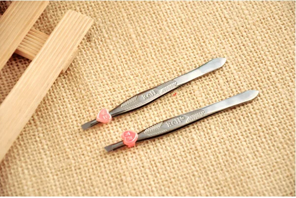 Пинцет Длина cejas Одноместный Зажим для бровей пинцет косой из нержавеющей стали