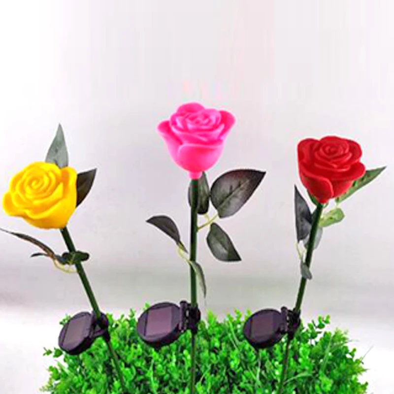 Солнечная лампа цветок на солнечной энергии наземный свет СИД энергия под