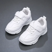 childrens sports shoes pu leather black white casual sneakers breathable slip resistant spring winter trainers soft zapatalias