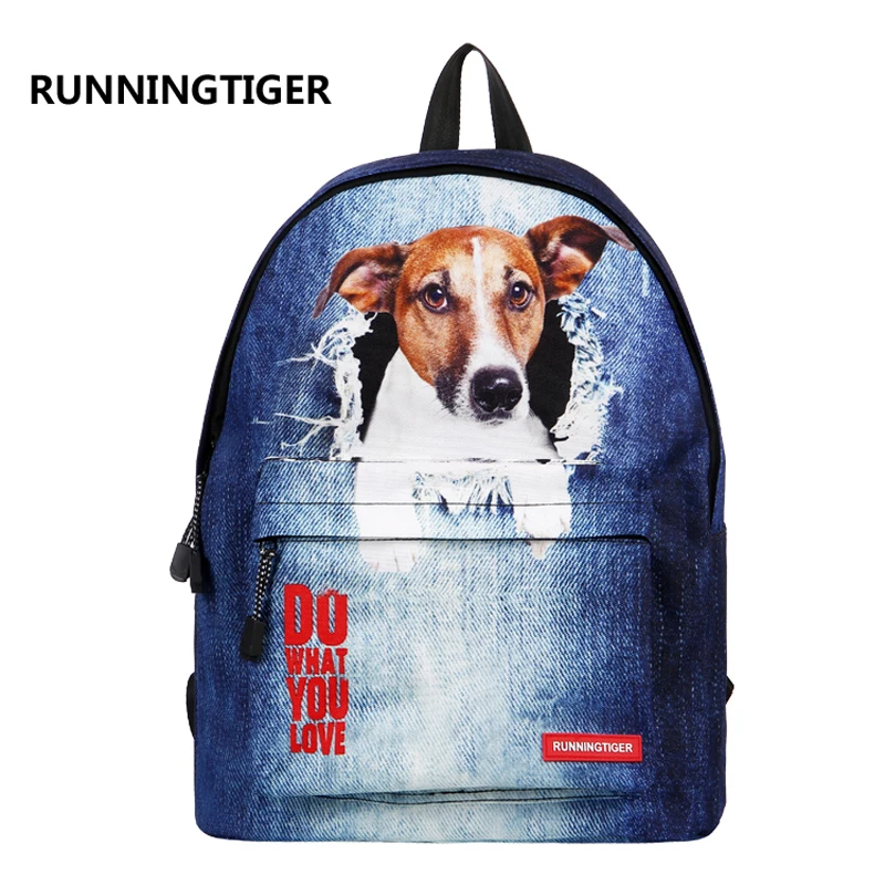 Runningtiger 3D Для женщин рюкзак школьный Обувь для девочек милый кот печати плеча