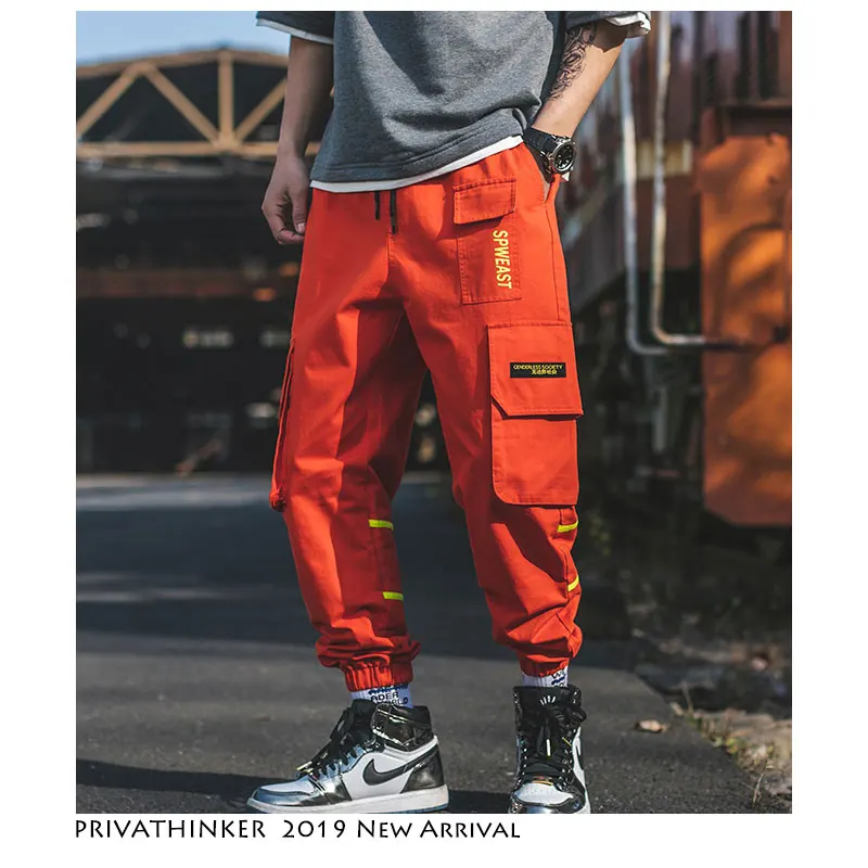 Privathinker брюки карго шаровары 2020 Весенняя забавная уличная одежда японский хип-хоп