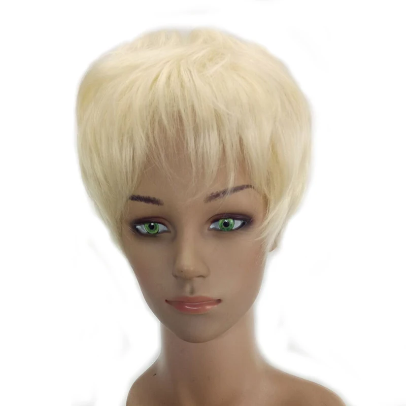 HAIRJOY парик 1B цвет короткие прямые синтетические женские волосы Пикси Высокая температура волокна 4 цвета