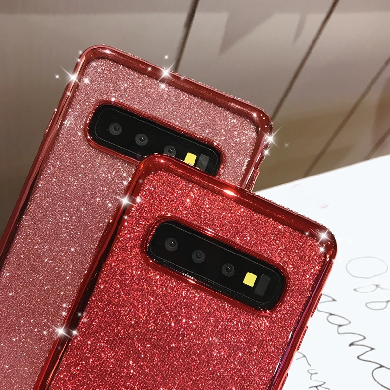 Блестящий чехол со стразами для Samsung Galaxy A20E A20 A10 A30 A50 A40 A60 A70 M20 M30 S10 5G S8 S9 Plus мягкий с
