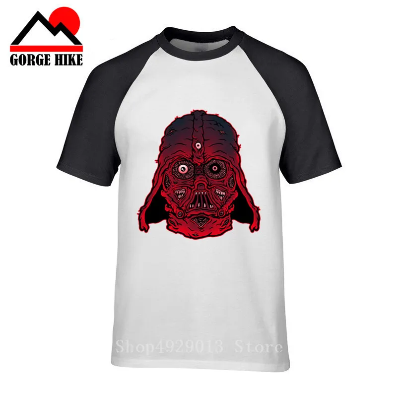 Мужские дизайнерские Забавные футболки Freak Darth Vader с принтом монстра короткими