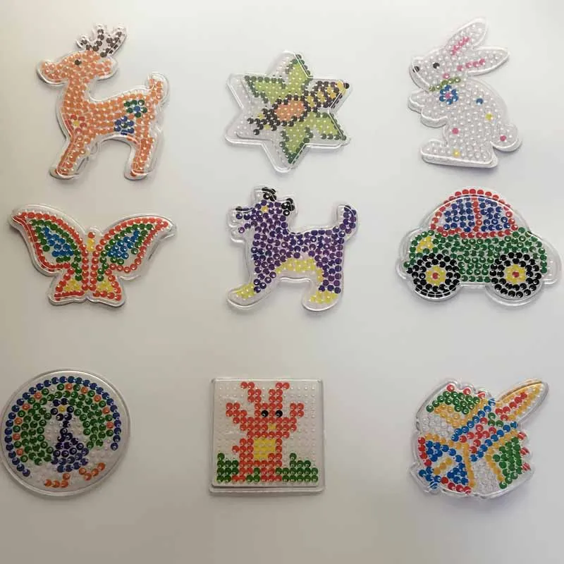 Новые детские Souptoys ремесло предохранитель бусины 3D головоломка Pegboards узоры для 5 мм бусины Хама Perler бусины DIY Пазлы