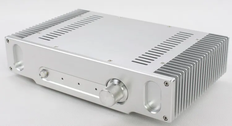 DIY AMP чехол 335*75*207 мм WA55 Серебряный Полный алюминиевый усилитель шасси/усилитель класса А чехол/AMP Корпус/Чехол/DIY коробка