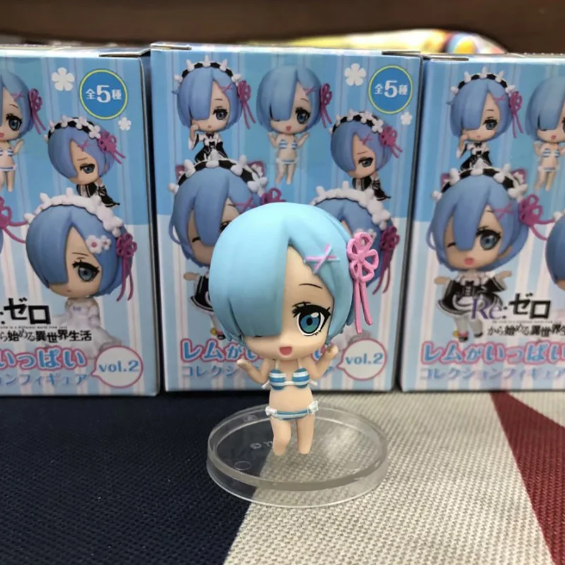 5 шт./компл. Re:Zero Life in a другой мир Rem Mini Kawaii ПВХ Аниме фигурки REM игрушки см|Игровые и