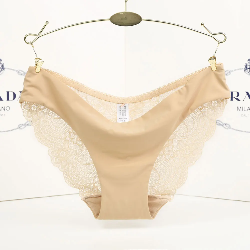 Ladies Underwear Woman Panties Sexy Lace Plus Size Panty Transparent Low-Rise Cotton Briefs |
