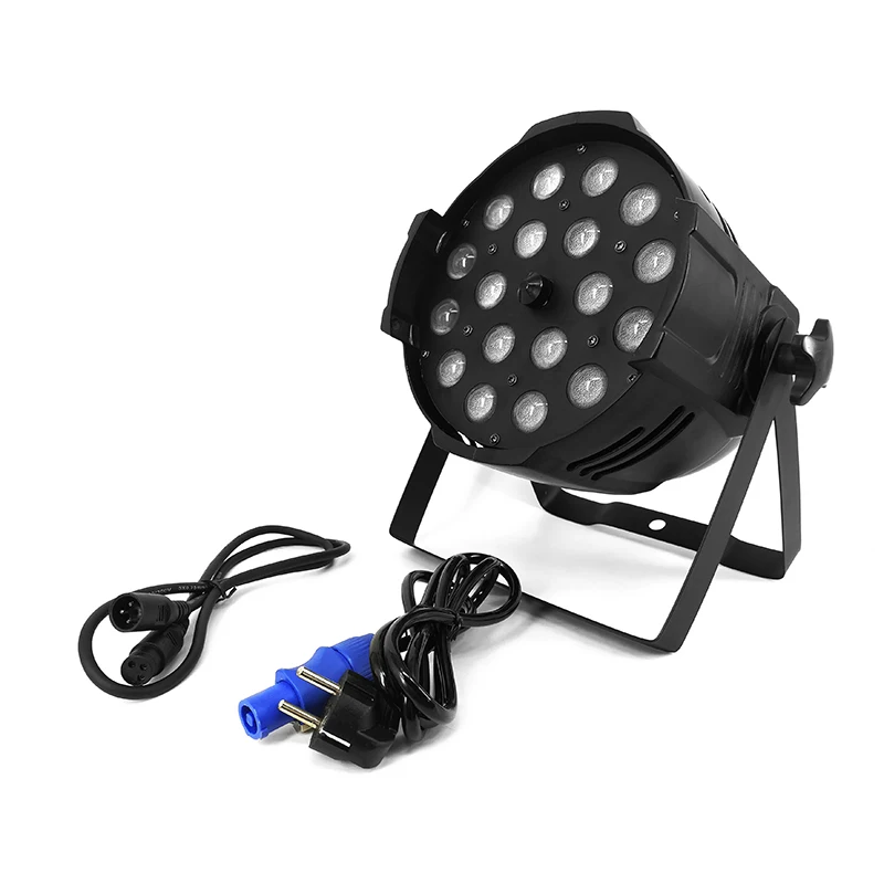 Светодиодный 18x18 Вт RGBWA+ УФ зум Алюминиевый дом Par огни DJ сценический эффект для клубов театров церкви концертных производств и освещения