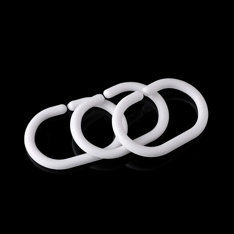 12 шт./лот крюк для душевой занавески пластиковый высококачественный бесшовный