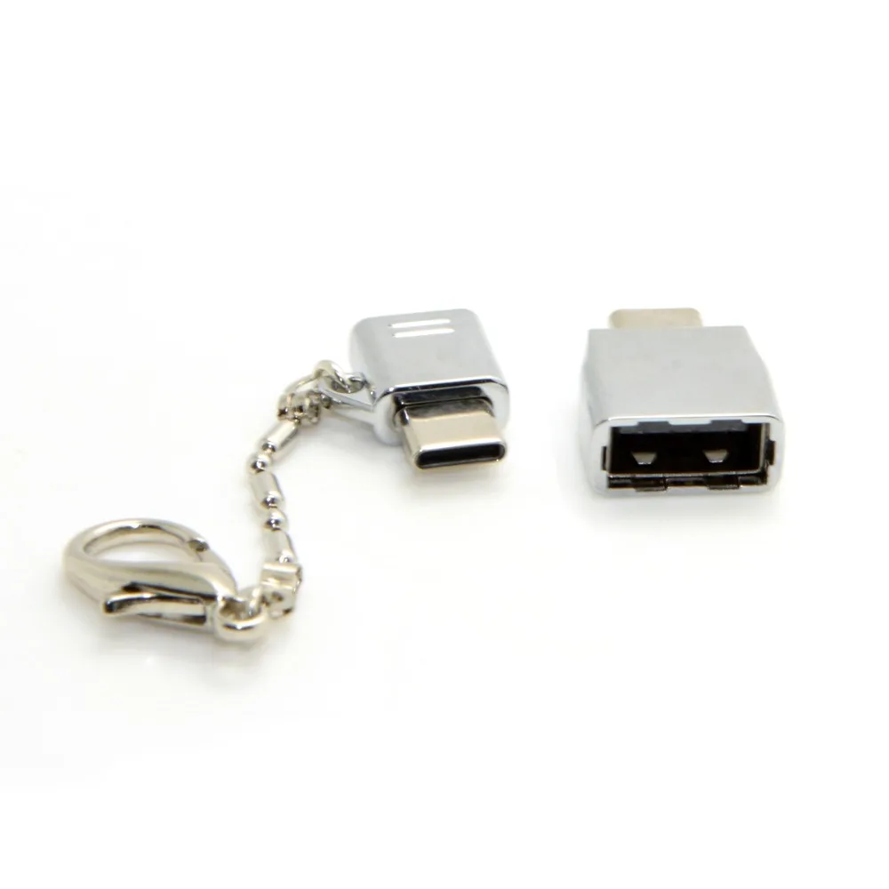 Из Металла Тип-C адаптер брелок Наборы Micro USB к Тип C &amp OTG конвертер синхронизации