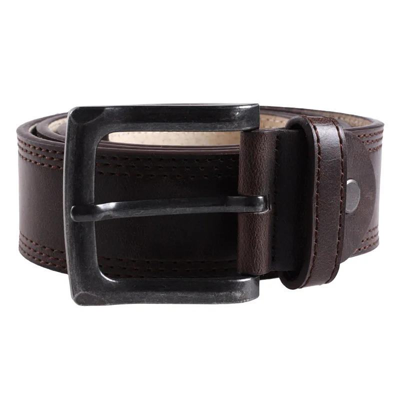 Мужской дизайнерский ремень из 2017 натуральной воловьей кожи с металлической