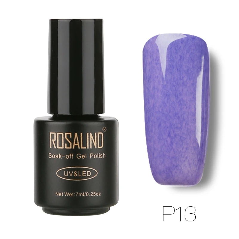 P13 ROSALIND 7 мл Лак для ногтей искусственный мех эффект P01-26 гель лак для ногтей Дизайн ногтей УФ светодиодный отмачиваемый гель белый лак набор для маникюра - Цвет: P13