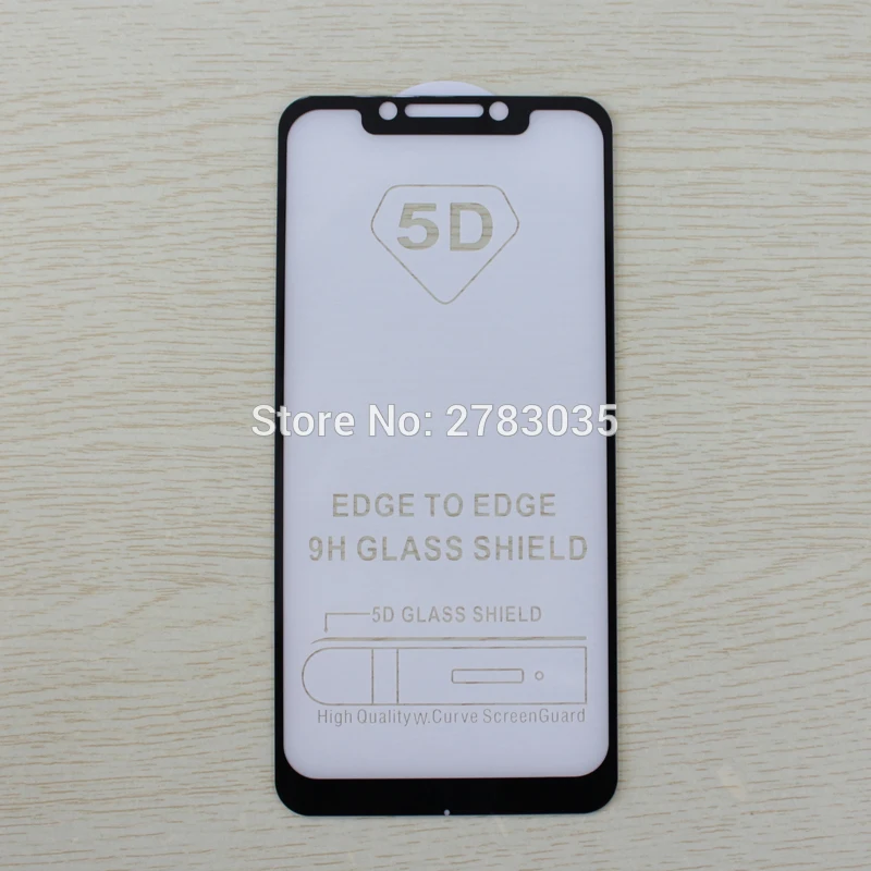 10 шт./лот для Xiaomi Pocophone F1 / Poco 6 18 дюйма 5D полное клеевое Покрытие Закаленное стекло