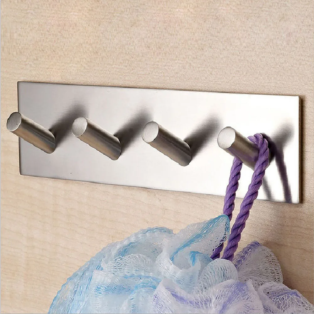 304 нержавеющая сталь 3 м самоклеющиеся крючки для халатов держатель ключей