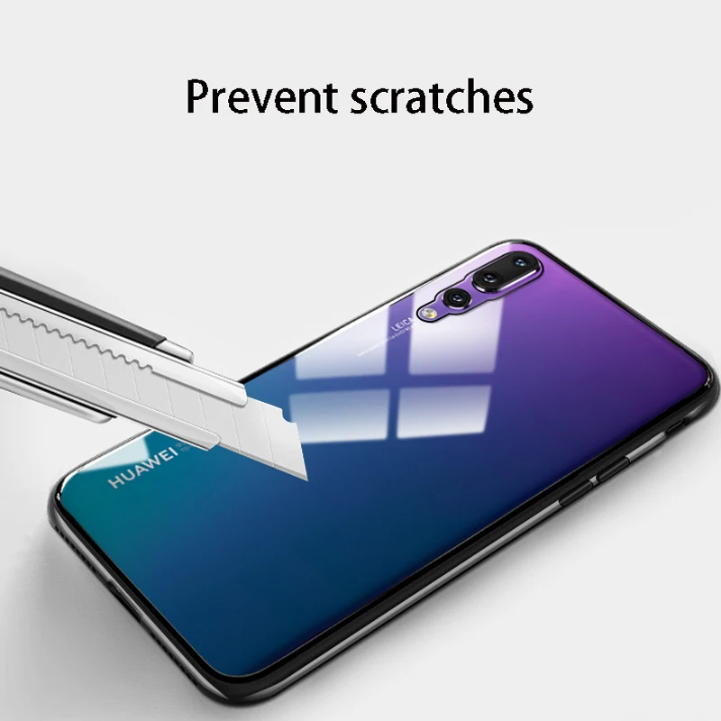 Магнитный металлический корпус адсорбции для huawei P20 30 pro закаленный чехол