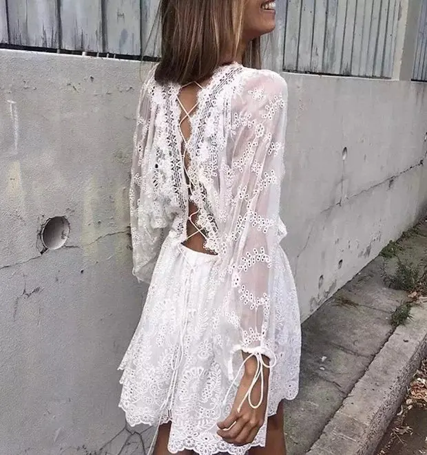 Женское шифоновое платье Jenny & Dave Белое Платье макси с рукавами фонариками и