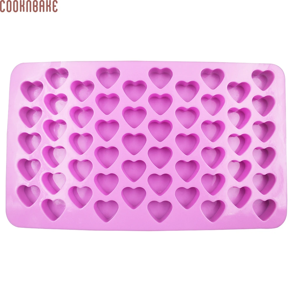 Силиконовая форма COOKNBAKE DIY 55 решеток для шоколада сердце поддон кубиков льда