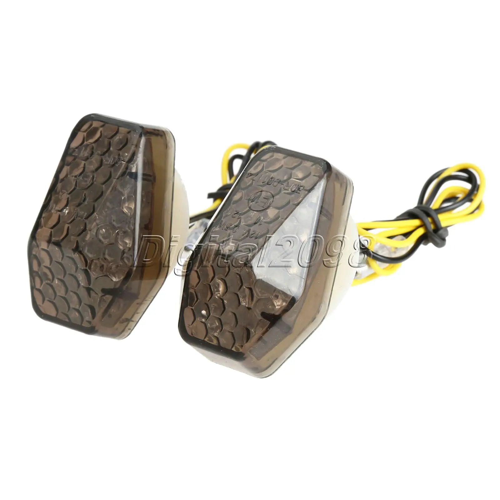 Yetaha 2x Motorcycle LED Turn Signal Indicators Light Lamp Universal Motorbike Bulb For Suzuki GSXR 600 1000 Moto Accessories |
