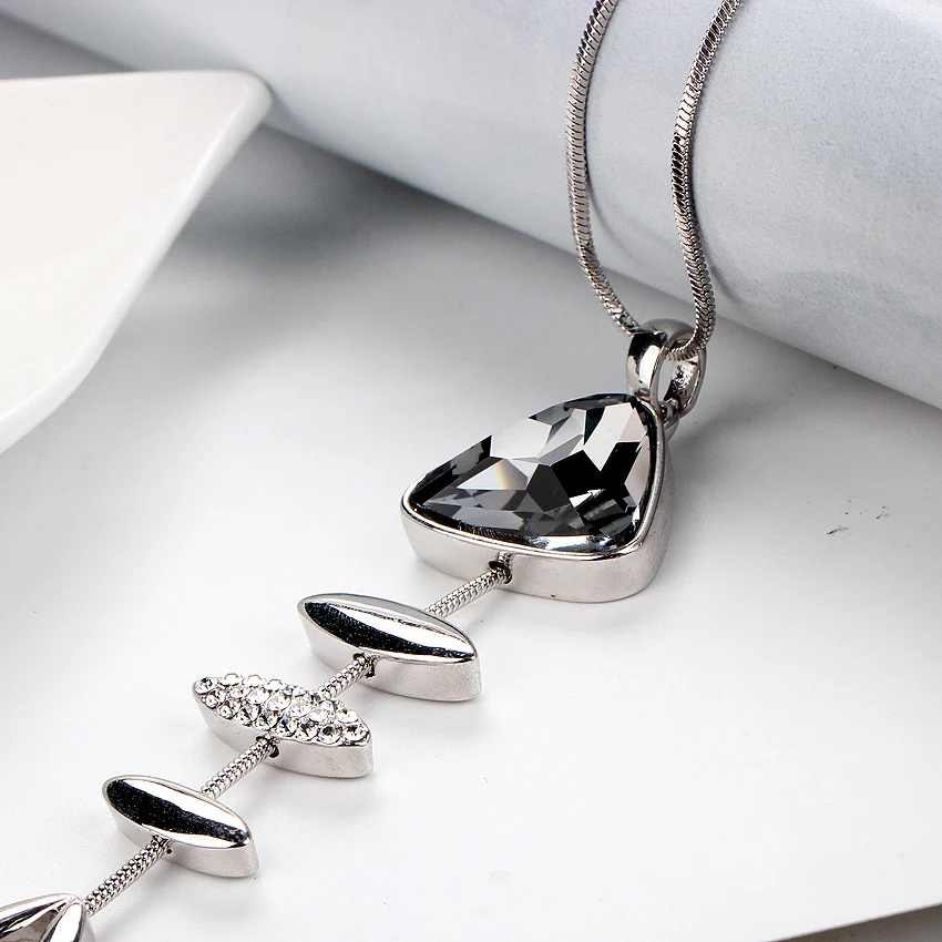 Новинка 2016 распродажа подвески Австрия циркон Серый Кристалл рыба костяная