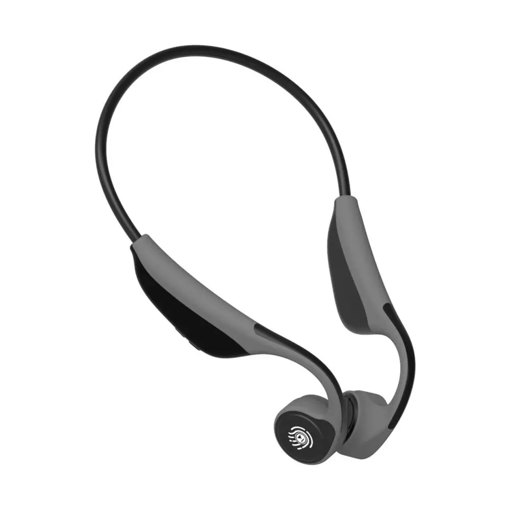 Gray Костная проводимость наушники Z8 Bluetooth 5,0 S. Носить беспроводные наушники Открытый Спорт гарнитура с микрофоном Hands free гарнитуры - Цвет: Gray