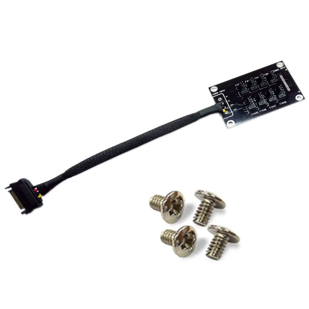 4Pin Molex SATA 1 до 8 охладитель охлаждающий вентилятор концентратор разветвитель