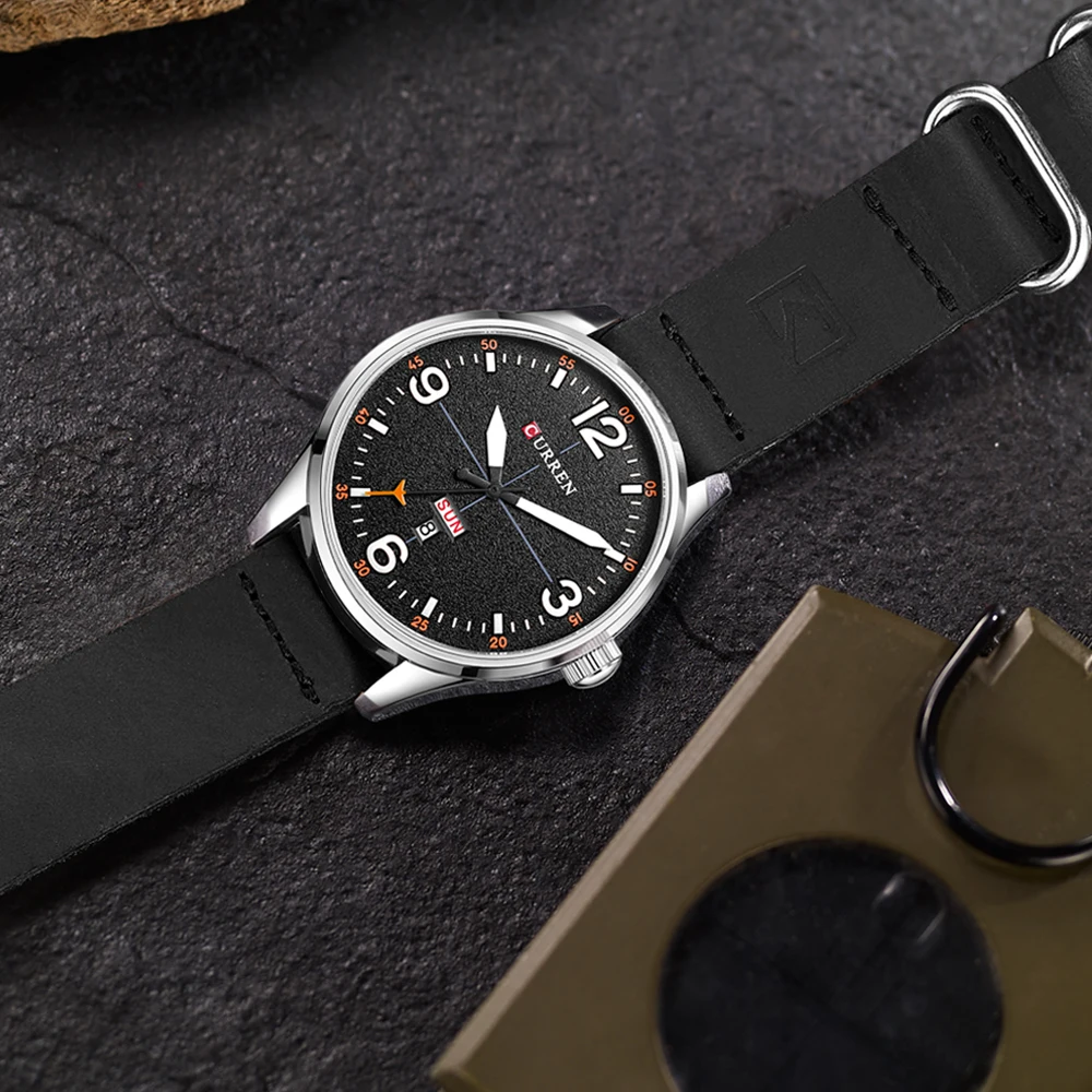 Новинка 2017 мужские спортивные кварцевые часы Curren от ведущего бренда роскошные