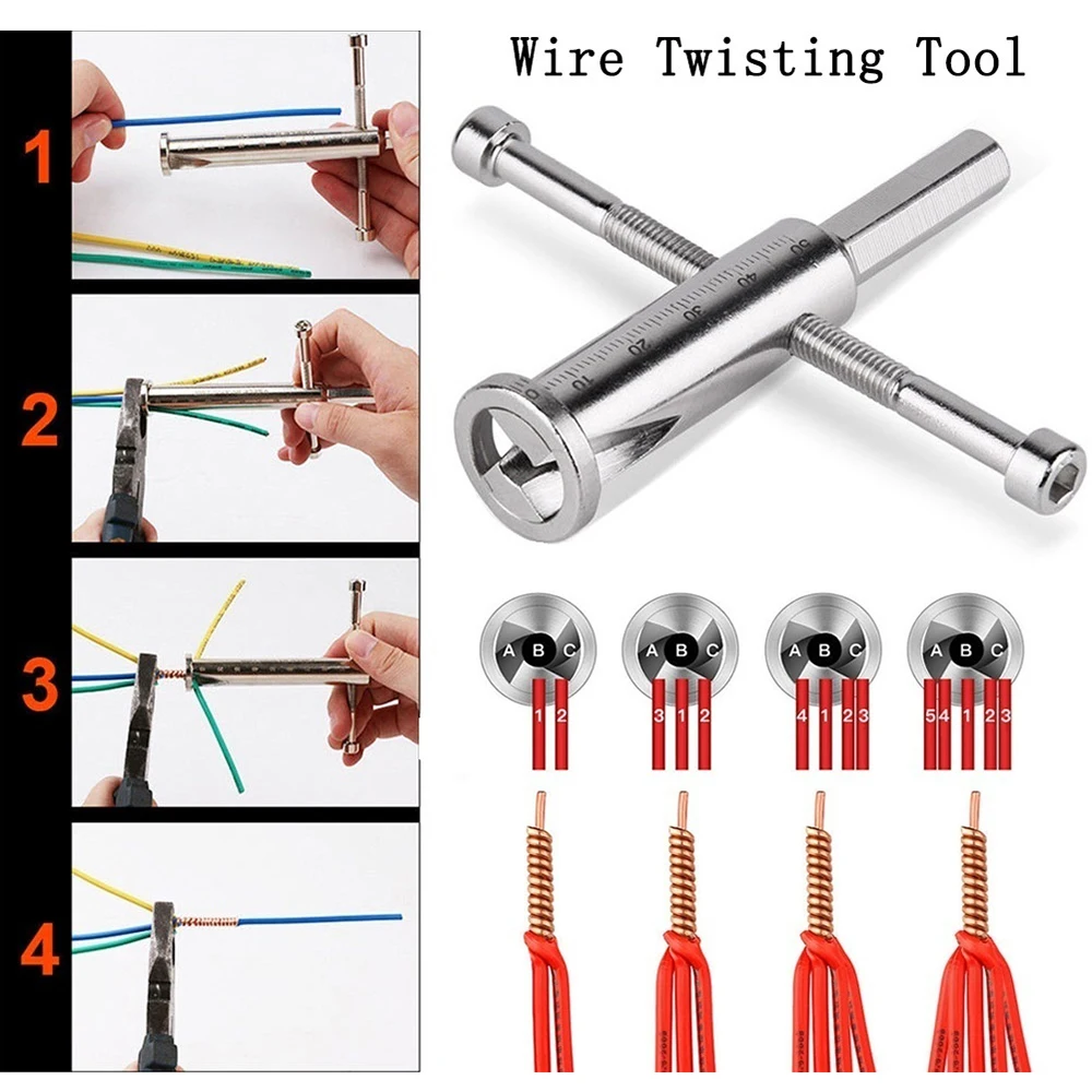 

New Cable Connector Wire Peeling Tool Stripper Twister for Power Drill Driver Wire Twisting Tool For Home Electrical Equipment