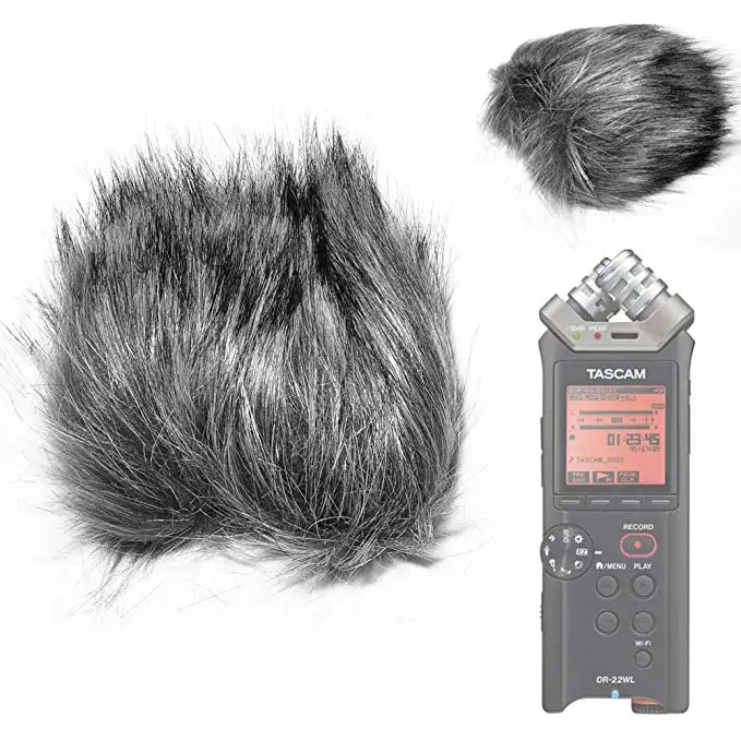 Fomito EN 11 пушистый микрофон ветрозащитная Крышка для TASCAM DR 22WL|Аксессуары