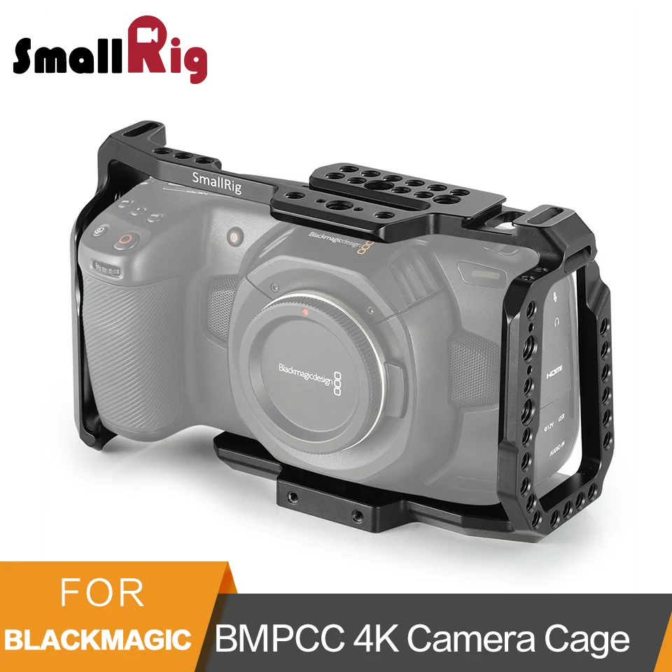 Клетка для камеры SmallRig BMPCC 4K 6K для карманного кинотеатра Blackmagic Design+ крепление для обуви Nato Rail-2203