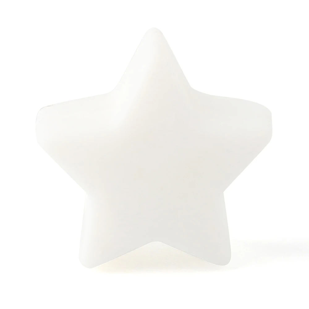 Stars White Держать& Grow 100 шт Силиконовые PHeart звезды бусины 12 мм для прорезывания зубов кормящих Цепочки и ожерелья делая ДЭБ бесплатные Детские Прорезыватели для зубов детские товары - Цвет: Stars White