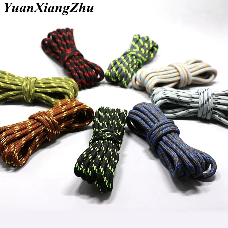 1Pair outdoor sport casual 19Colors round shoelaces hiking slip rope shoe laces sneakers boot shoelaces strings100/120/140/160CM