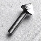 1 шт. HSS6542 сделано 25-60 мм Тройная 90 градусов скошенная Зенковка сверло и снятие фаски Алюминиевый металлический конус