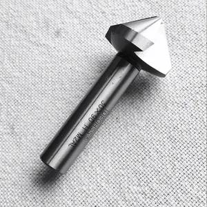 1 шт. HSS6542 сделано 25-60 мм Тройная 90 градусов скошенная Зенковка сверло и снятие фаски Алюминиевый металлический конус