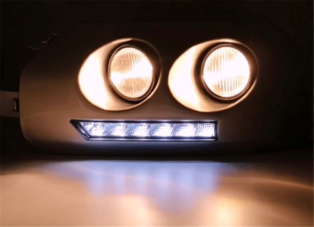 1 пара автомобиля светодиодный DRL Дневной Бег светильник для Toyota Fj Cruiser 2007 2008 2009 2010