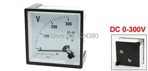 Аналоговая Панель вольтметр измеритель напряжения SQ-96 96*96 мм постоянный ток 0-300 в