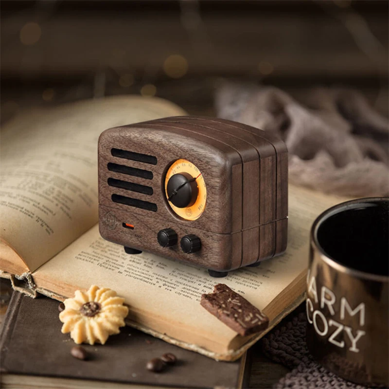 Xiaomi оригинальный радио Maowang FM Bluetooth портативный динамик дерево производства 10