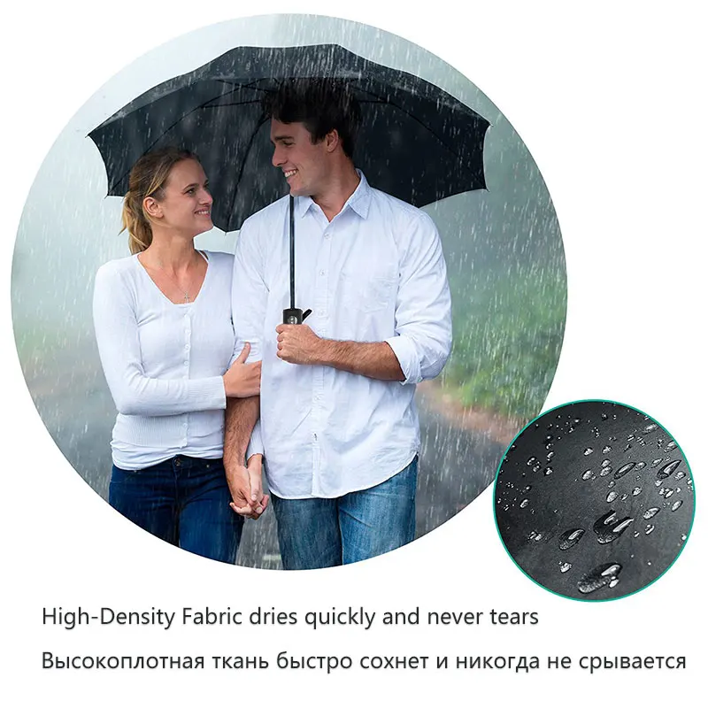 

10 bone Automatic Umbrella Rain Women Folding large Travel Windproof 210T Umbrella Korean customization Sunny Rainy Men Umbrella