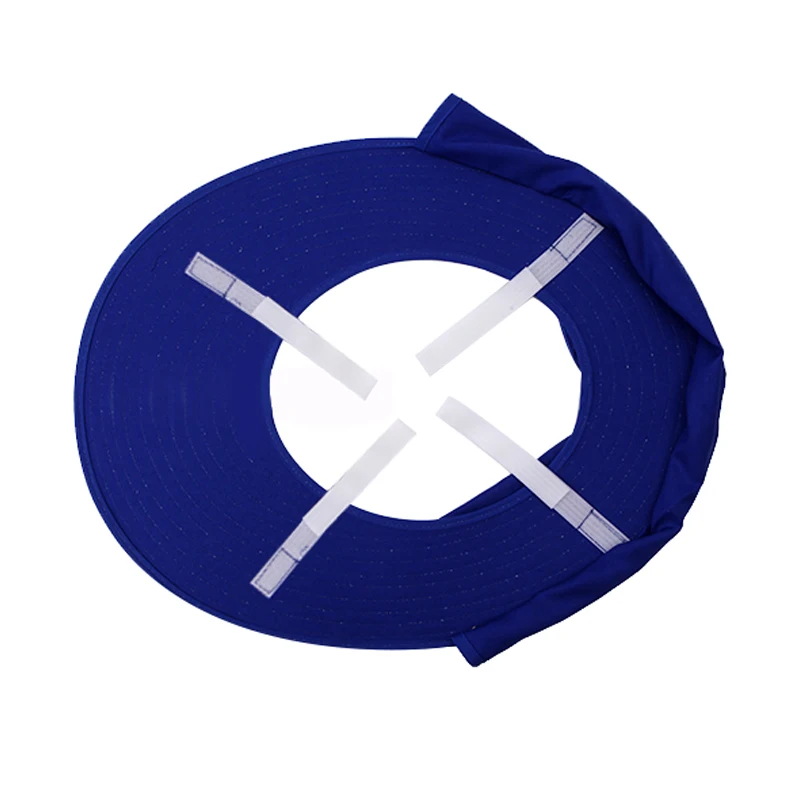 Blue Sun visor Солнечный защитный шлем, летний вентилятор, кепка, для улицы, конструкция, солнцезащитный крем, охлаждающий дышащий шлем, широкая шляпа, защита от солнца, жесткая шляпа - Цвет: Blue Sun visor