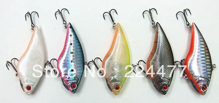 

7cm/16.5g Sinking Type Dedicated Vibration Baits Fishing Baits VMC Hook Multiple Colors