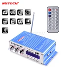 Автомобильный усилитель мощности, Bluetooth HY-502S, стерео режим звука, Hi-Fi 2-канальный мини FM аудио MP3 динамик, музыкальный плеер, ламповый усилитель для iPod